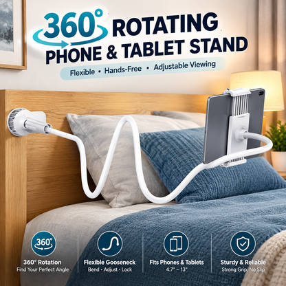360-degree Rotating Tablet & Phone Stand