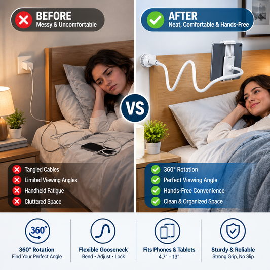 360-degree Rotating Tablet & Phone Stand